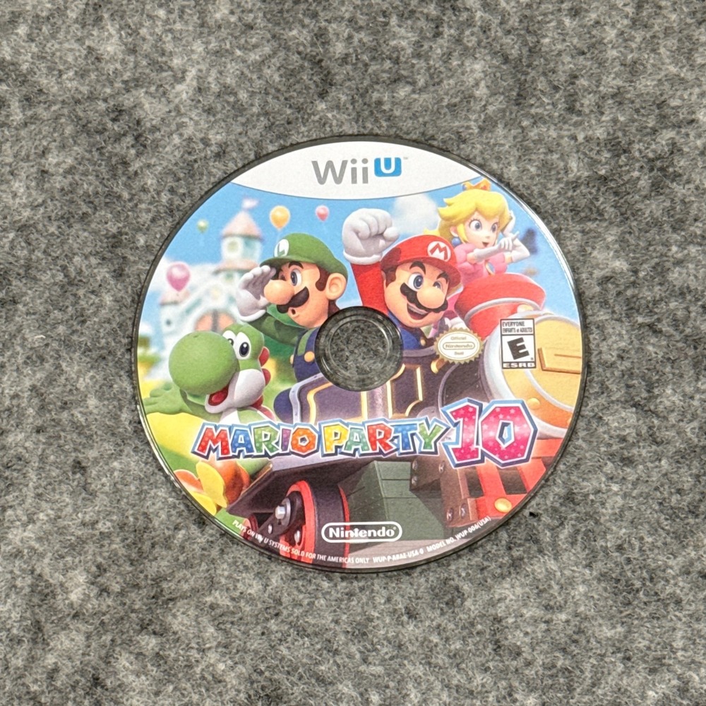 Mario Party 10 (Nintendo Wii U, 2015) Loose Disc Only - Tested & Working Mint